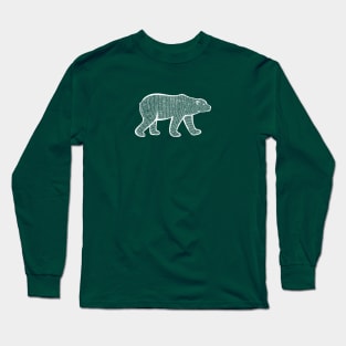 Polar Bear - hand drawn detailed animal lovers design Long Sleeve T-Shirt